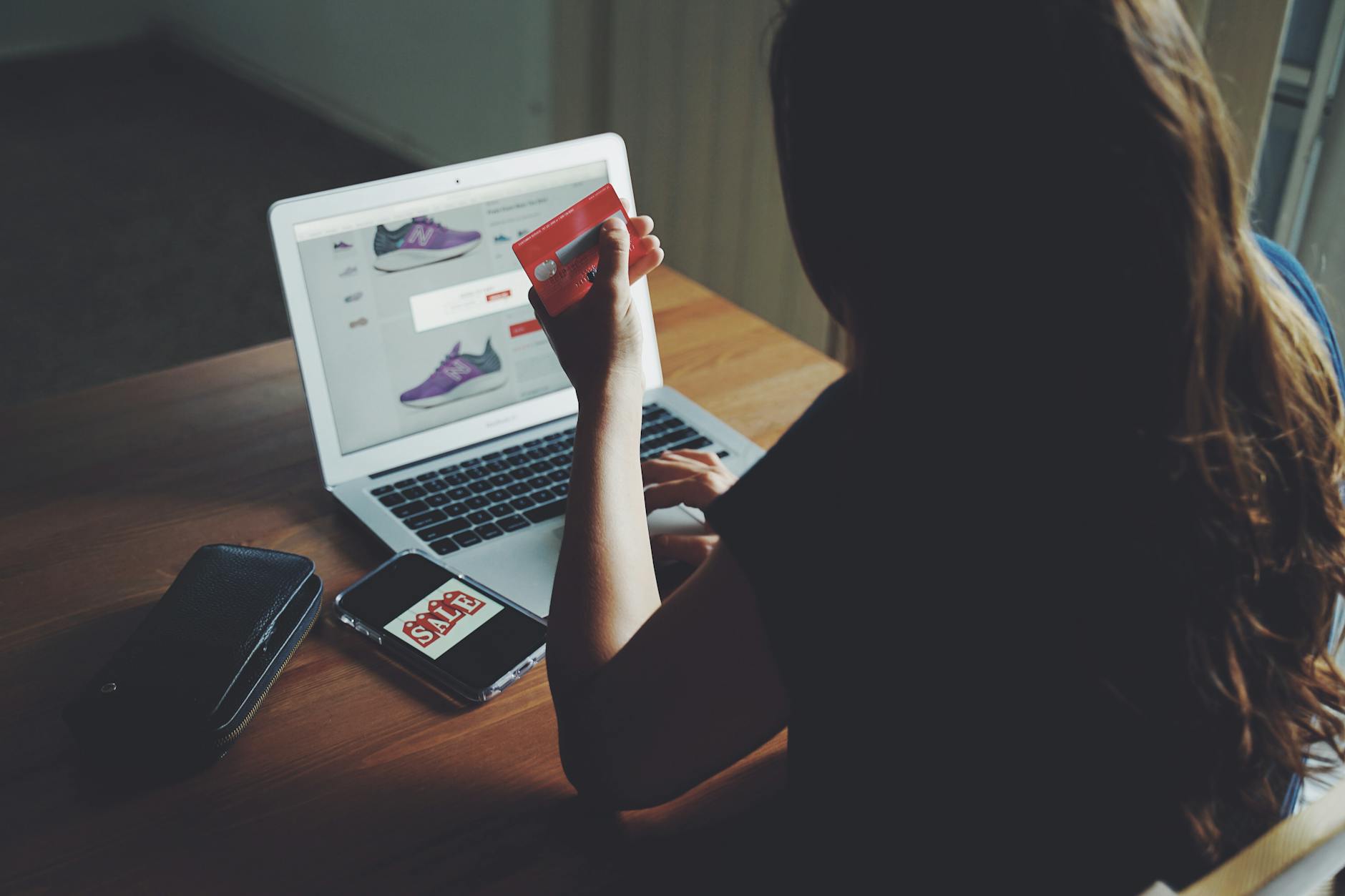 Woman shopping online at Nexorai Cart